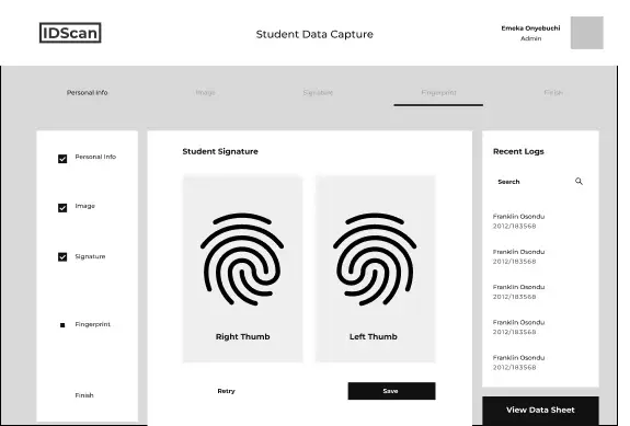 Id-scan desktop use
